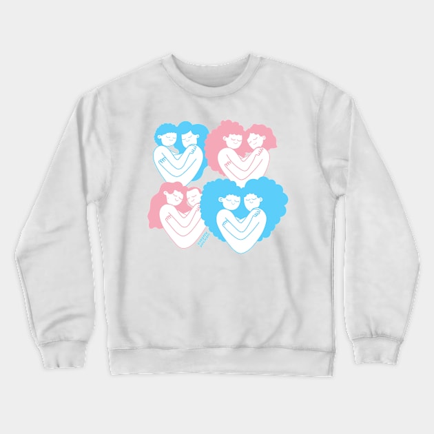 Trans love Crewneck Sweatshirt by Rey Rey